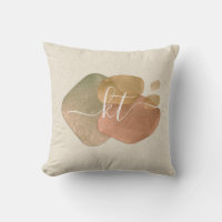 Modernes Glitzer Abstrakte Formen Script Monogram