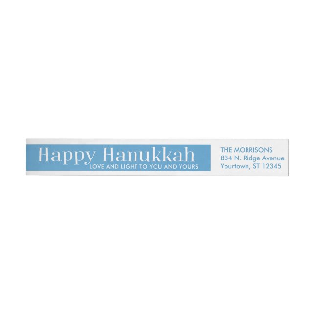 Modernes Glück Hanukkah | Blau und Weiß (Person)