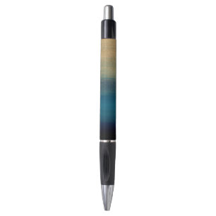Modernes Gold Blue Pinselstriche Pinselstriche Kugelschreiber