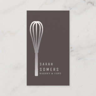 Modernes Gold Glitzer Whisk Bäckerei Visitenkarte