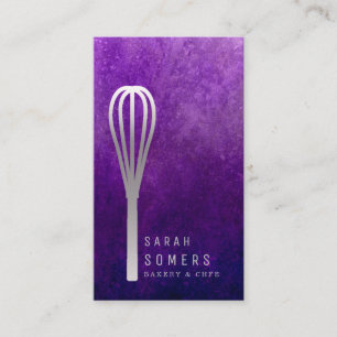 Modernes Gold Glitzer Whisk Bäckerei Visitenkarte