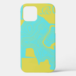 Modernes Gold Monogram Case-Mate iPhone Case
