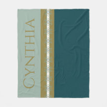 Modernes Gold und Aquamarin