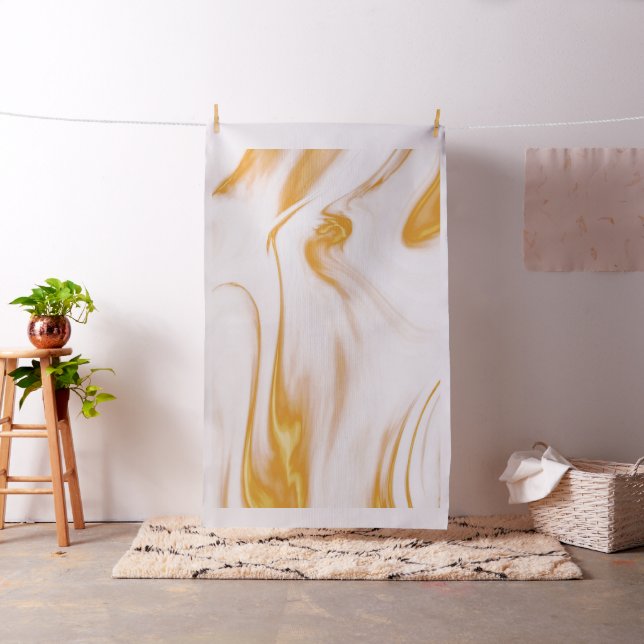 Modernes Gold und weißes Marmor Stoff (Beispiel)