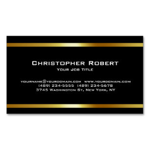 Modernes Golden House Logo Immobilien Kartenmagnet Magnetische Visitenkarte