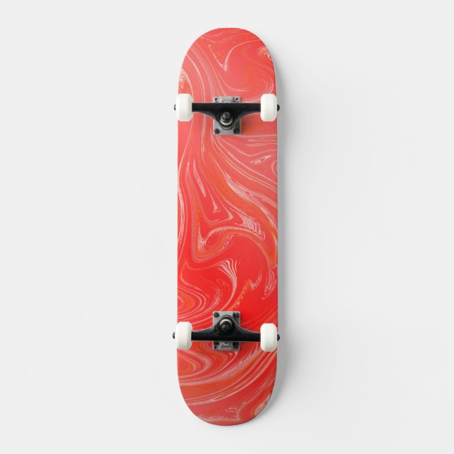 modernes goldenes Modemuster Skateboard (Vorderseite)