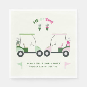 Modernes Golf Baby Gender-Bericht Par-T Serviette