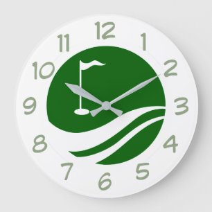 Modernes Golf-Thema Männer-Wand-Uhren Große Wanduhr