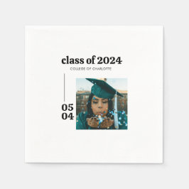 Modernes Grad-Party Serviette