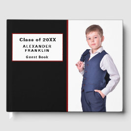 Modernes Graduate Abschluss Class Foto personalisi Gästebuch