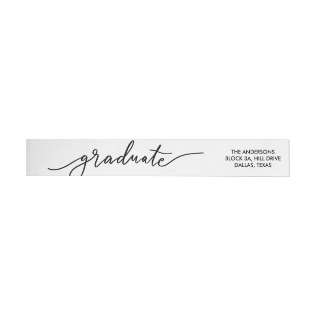 Modernes Graduate für einfache Typografie (Person)