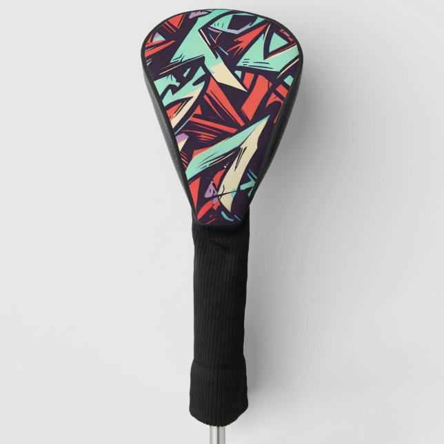 Modernes Graffiti Golf Headcover (Vorderseite)