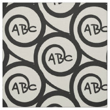 Modernes Graffiti-Monogramm-Spiralen-Muster