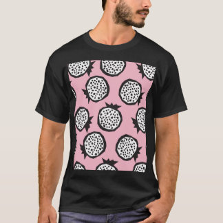 Modernes Granatapfel: Abstrakter Nahtloser Stil T-Shirt