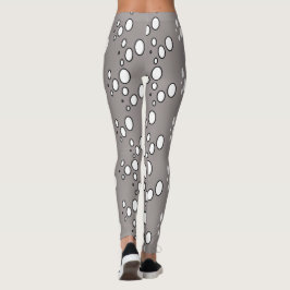 Modernes Grau Gemustert Leggings