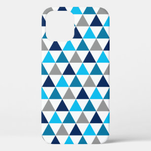 Modernes, grau geometrisches Dreiecksmuster Case-Mate iPhone Hülle