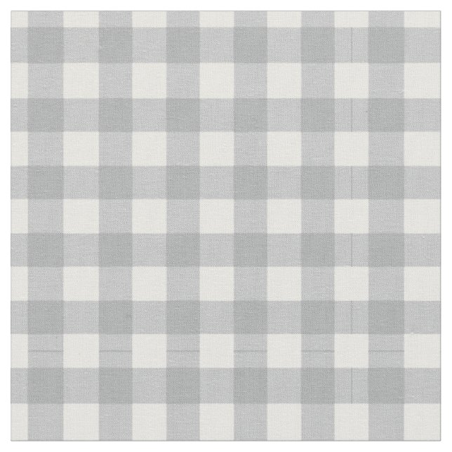 Modernes Grau Gingham Stoff (Nahaufnahme)