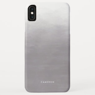 Modernes Grau Gradient Ombre Personalisiert Case-Mate iPhone Hülle