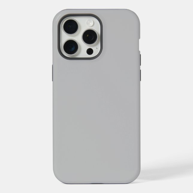 Modernes Graues Elegant iPhone 15 Pro Max Hülle (Rückseite)