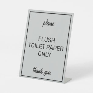 Modernes Gray Bad Septic Pedestzeichen Sockelschild