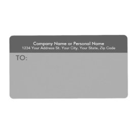 Modernes Gray Business-Mailing-Label