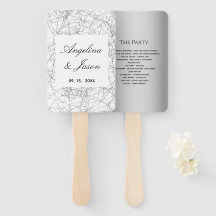 Modernes Gray-Hochzeitsprogramm
