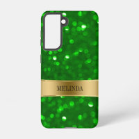 Modernes Green Bokeh Glitzer Case-Mate iPhone Case