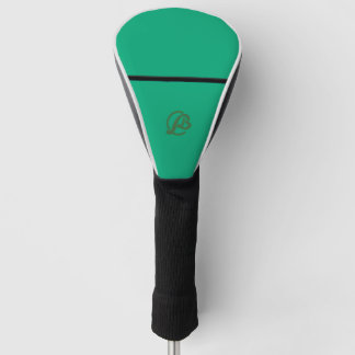 Modernes Green Golf Club Headcover mit Monogram