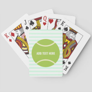 Modernes Green Tennis Ball-Geschenk Spielkarten