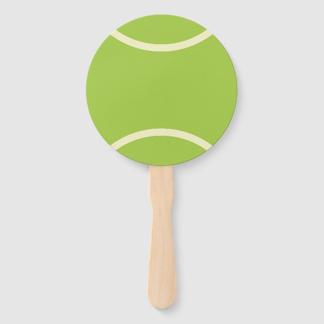 Modernes Green Tennis Ball Party Fächer (Vorderseite)