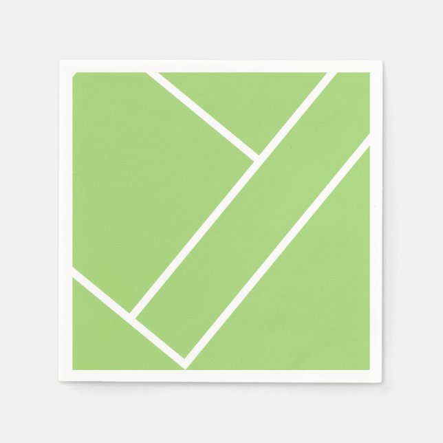 Modernes Green Tennis Court Napkin Serviette (Vorderseite)