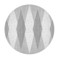 Modernes Grey Raute Cutting Board Mitte Jahrhunder