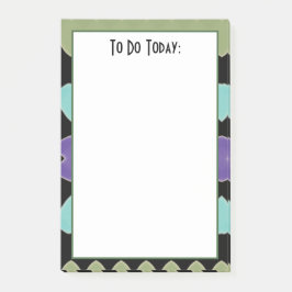 Modernes Grün lila und aquamarin Post-it Klebezettel