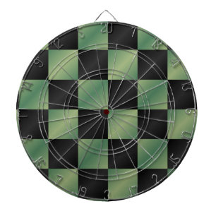 Modernes, grün-schwarzes Licht Dartscheibe