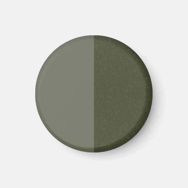 Modernes Grün-Split-Magnet - individuell anpassbar Magnet (Vorne)