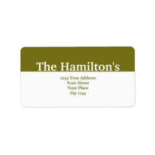 Modernes grünes Banner Adressaufkleber