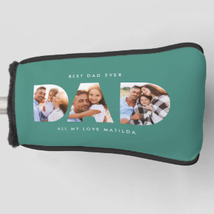 Modernes grünes Foto Golf Personalisiertes Geschen Headcover