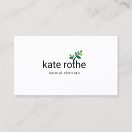 Modernes grünes Leaf strahlt natürliche Bio Schönh Visitenkarte