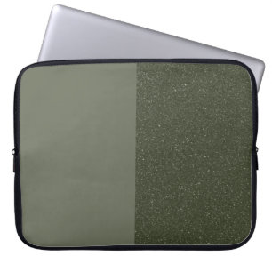 Modernes, grünes Notebook-Sieb - Split Design Laptopschutzhülle
