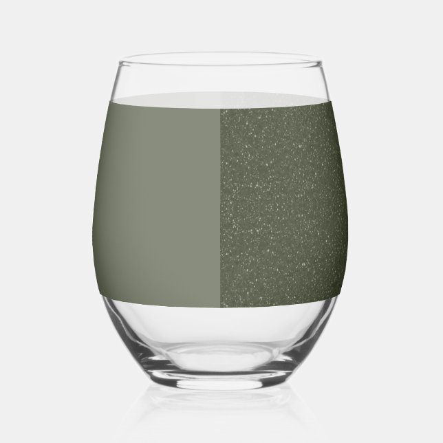 Modernes grünes Set aus neuem Glass - individuell  Weinglas Ohne Stiel (Links)