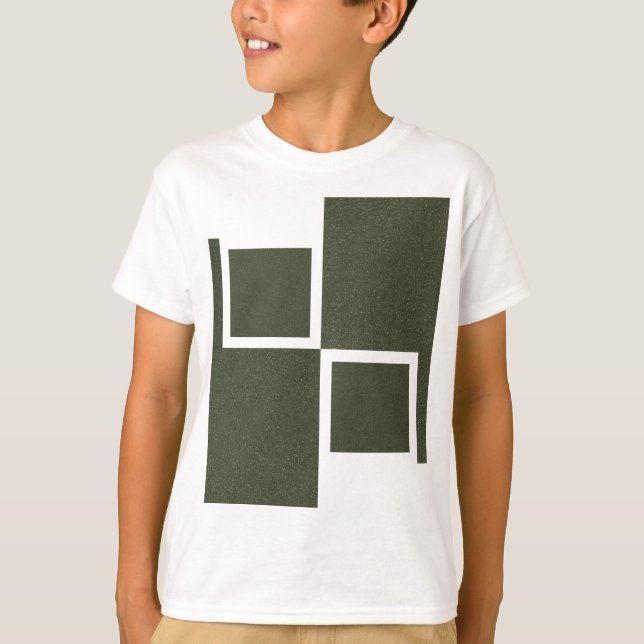 Modernes grünes T-Shirt (Vorderseite)