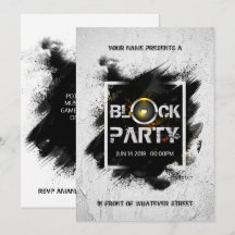 Modernes Grunge Block Party
