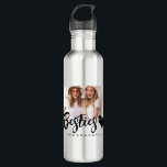 Modernes Grunge Herz Best Friends BESTE FREUNDIN F Edelstahlflasche<br><div class="desc">Design setzt sich aus lustiger und spielerischer Typografie mit Sans Serif und Serif Schriftart zusammen. Fügen Sie ein benutzerdefiniertes Foto hinzu.</div>