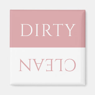 Modernes Guava Glaze Pink Dirty/Sauberes Geschirrs Magnet