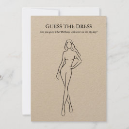 Modernes Guthaben des Dress Brautparty Game