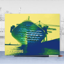 Modernes Hamburger Hafenschiff Sachers Artwork