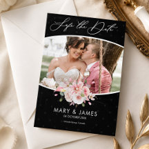 Modernes, handgeschriebenes Foto Save the Date