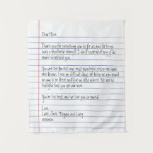 Modernes handgeschriebenes Letter Notebook-Papier 