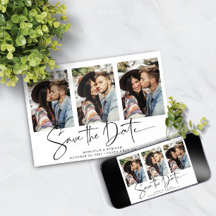 Modernes handgeschriebenes Save the Date Multiples