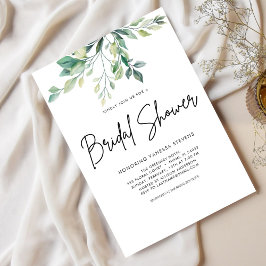 Modernes handgeschriebenes Script Black Brautparty Einladung